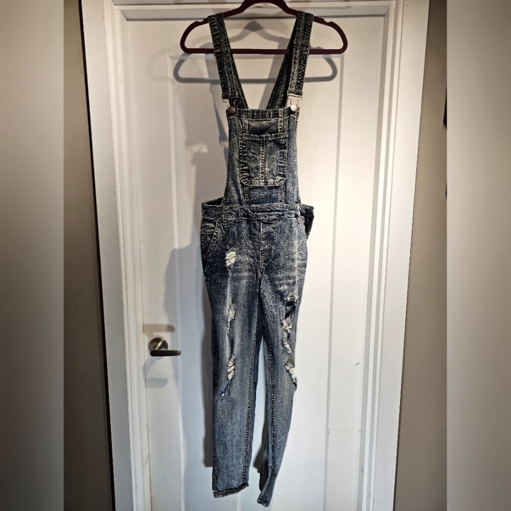 Dollhouse distressed overalls